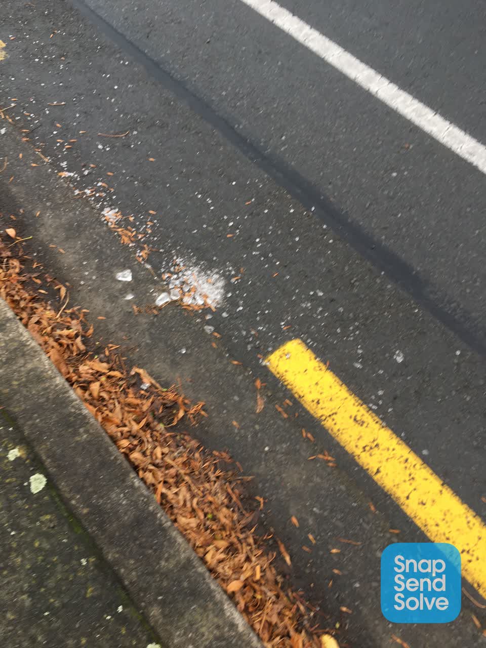The photograph attached to this roading/streets report