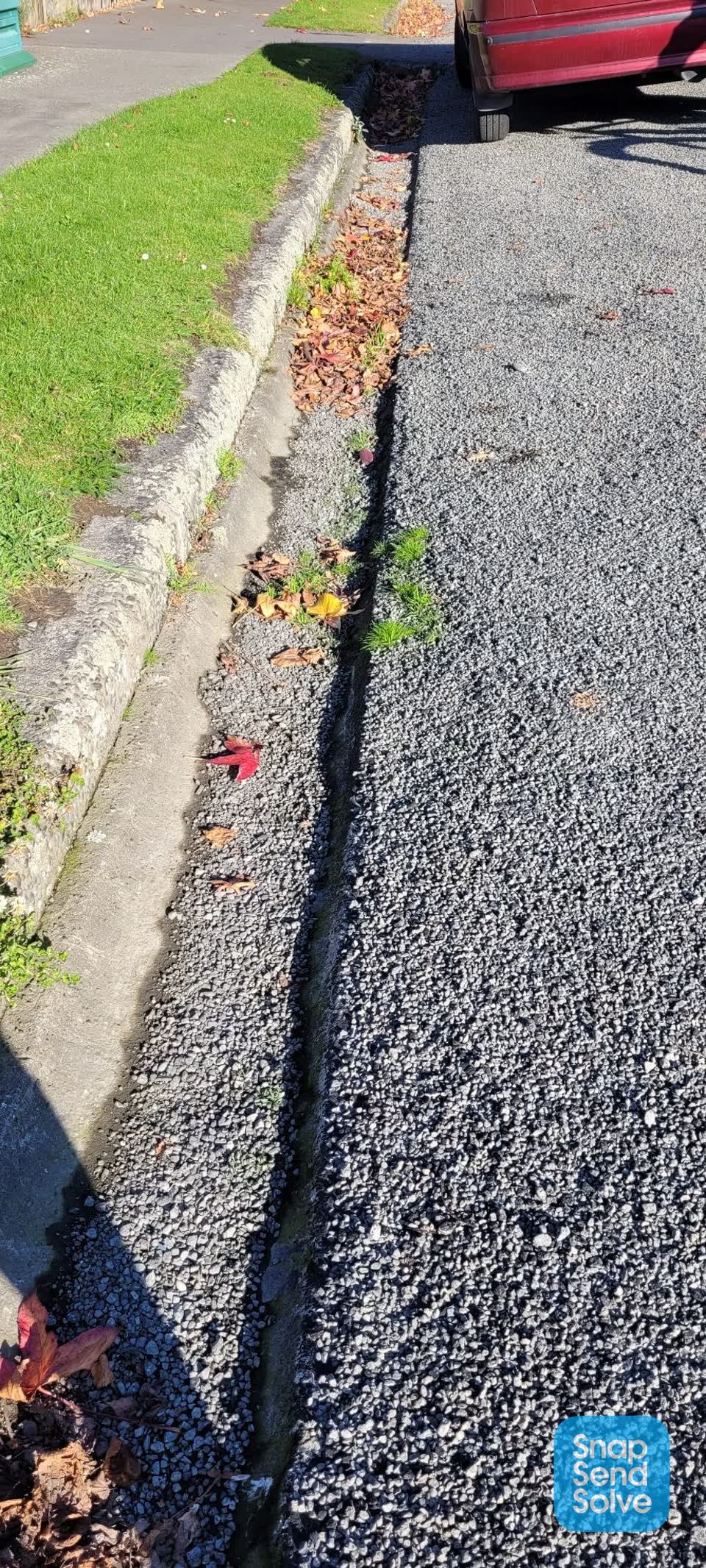 The photograph attached to this roading/streets report