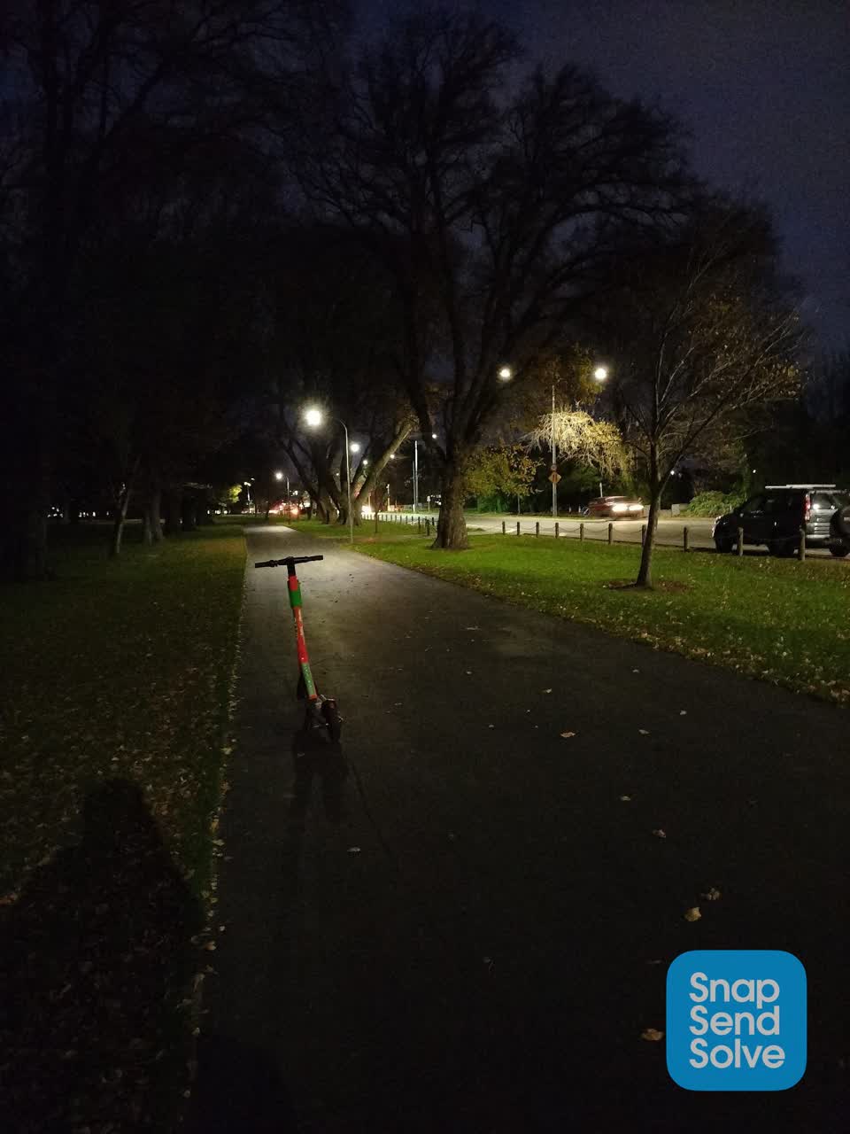 The photograph attached to this roading/streets report