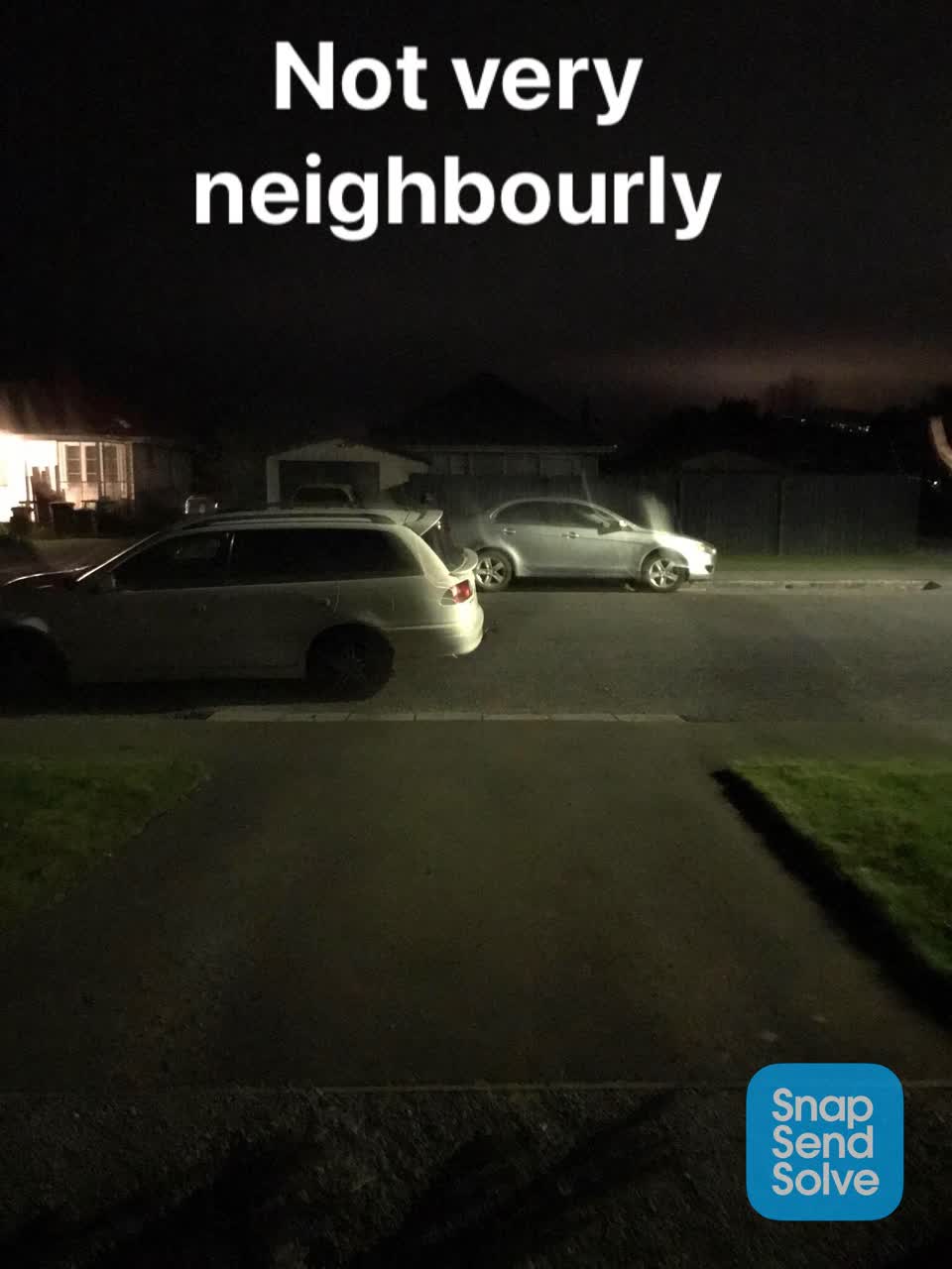The photograph attached to this roading/streets report