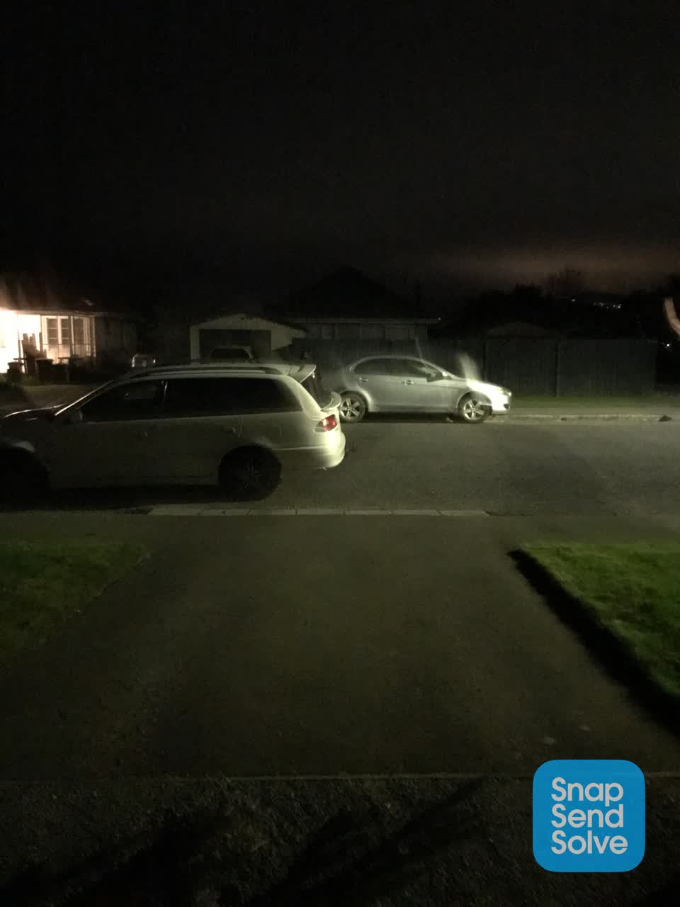 The photograph attached to this roading/streets report