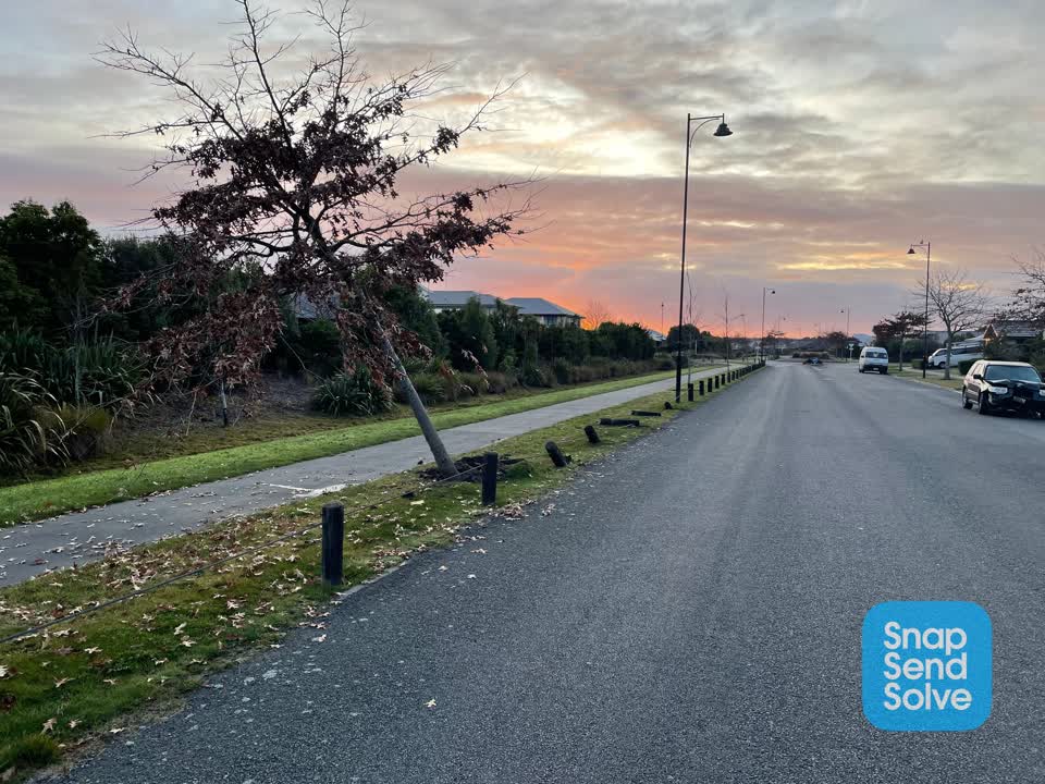 The photograph attached to this roading/streets report