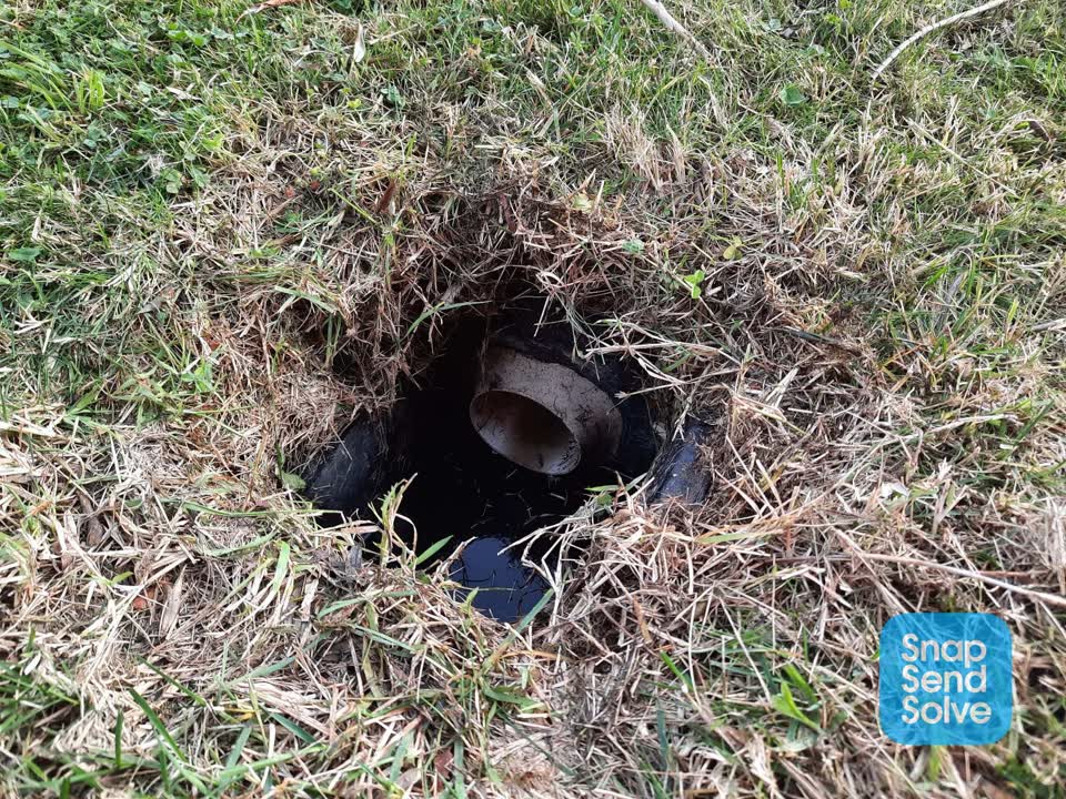 The photograph attached to this wastewater/stormwater report