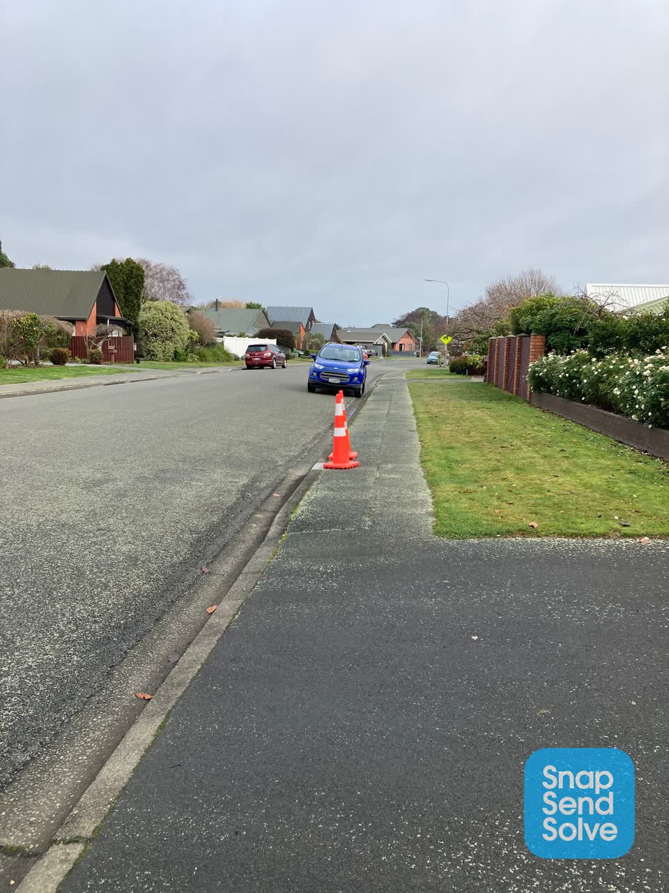 The photograph attached to this roading/streets report