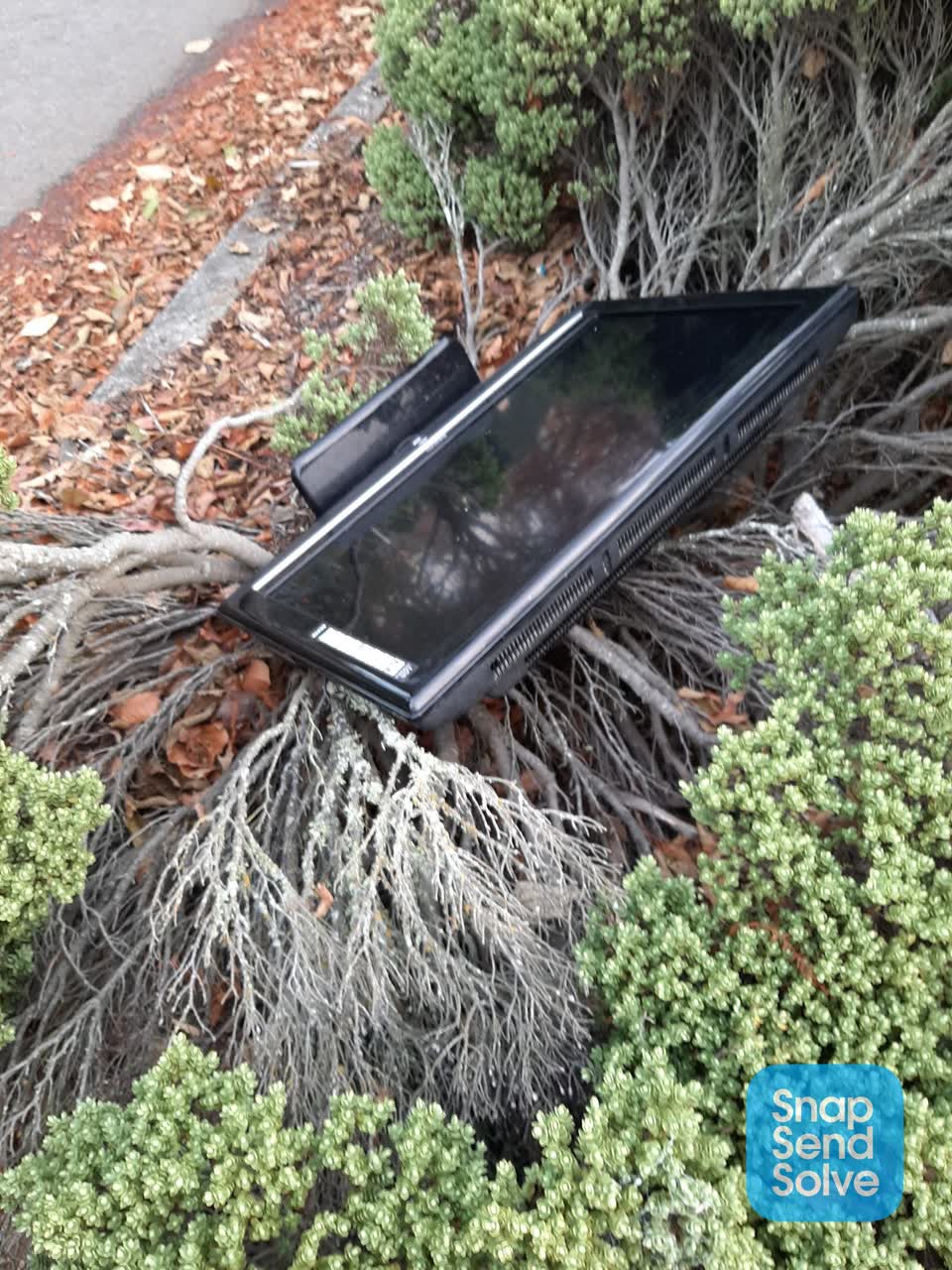 The photograph attached to this rubbish/recycling report