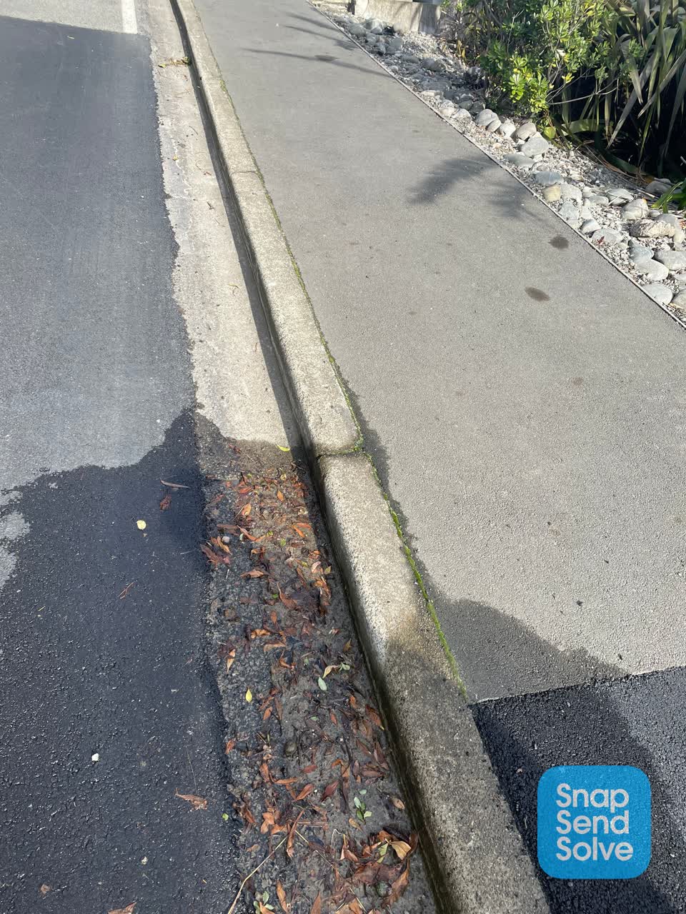 The photograph attached to this water leak report