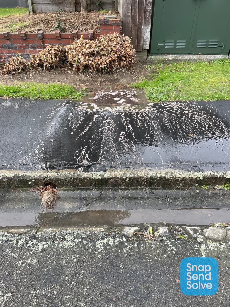 The photograph attached to this sewer - leak / blockage report