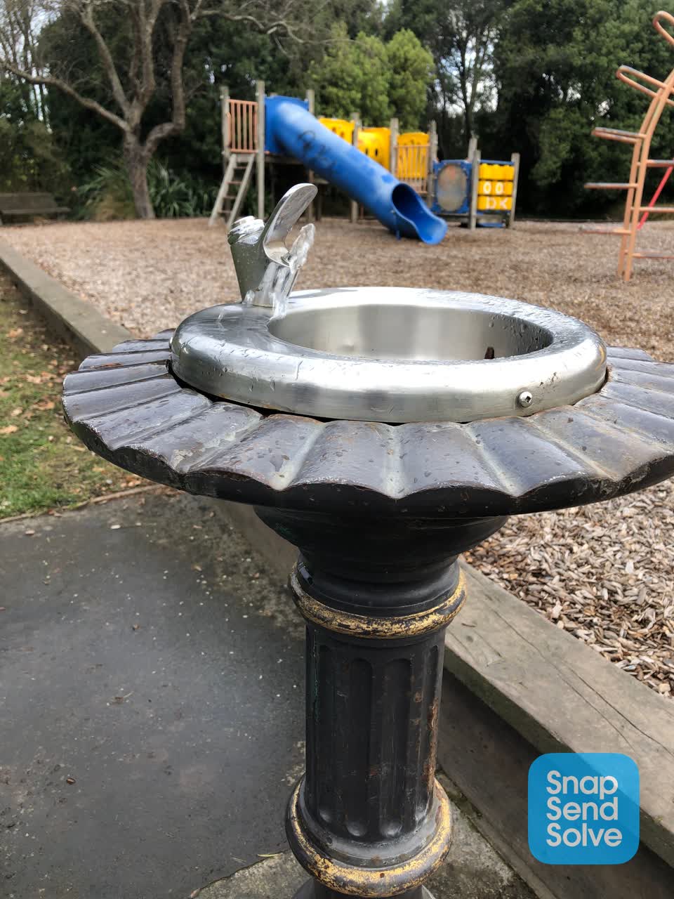 The photograph attached to this flooding report