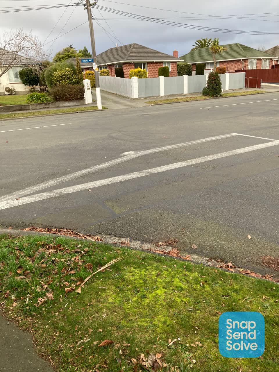 The photograph attached to this roading/streets report