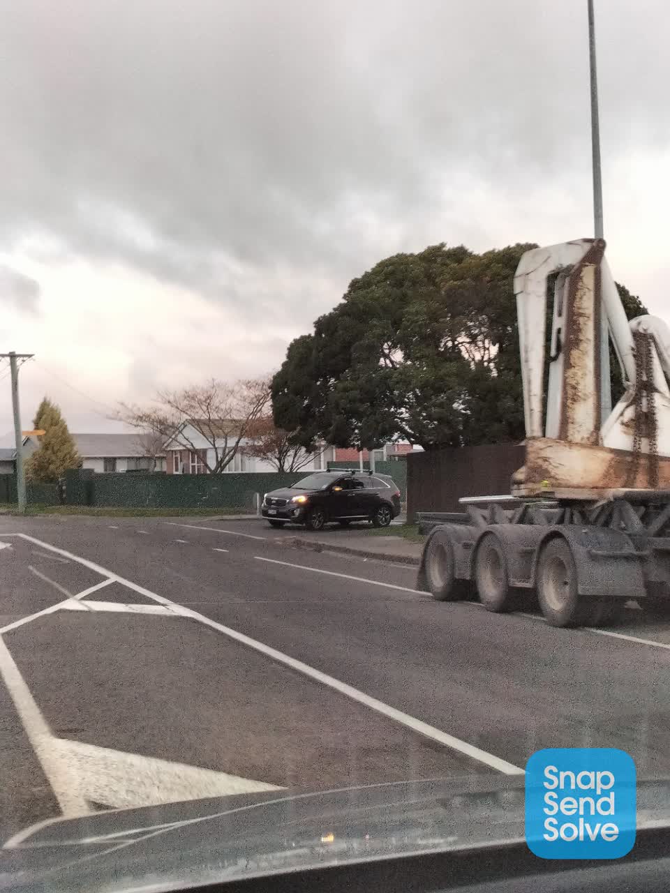 The photograph attached to this roading/streets report