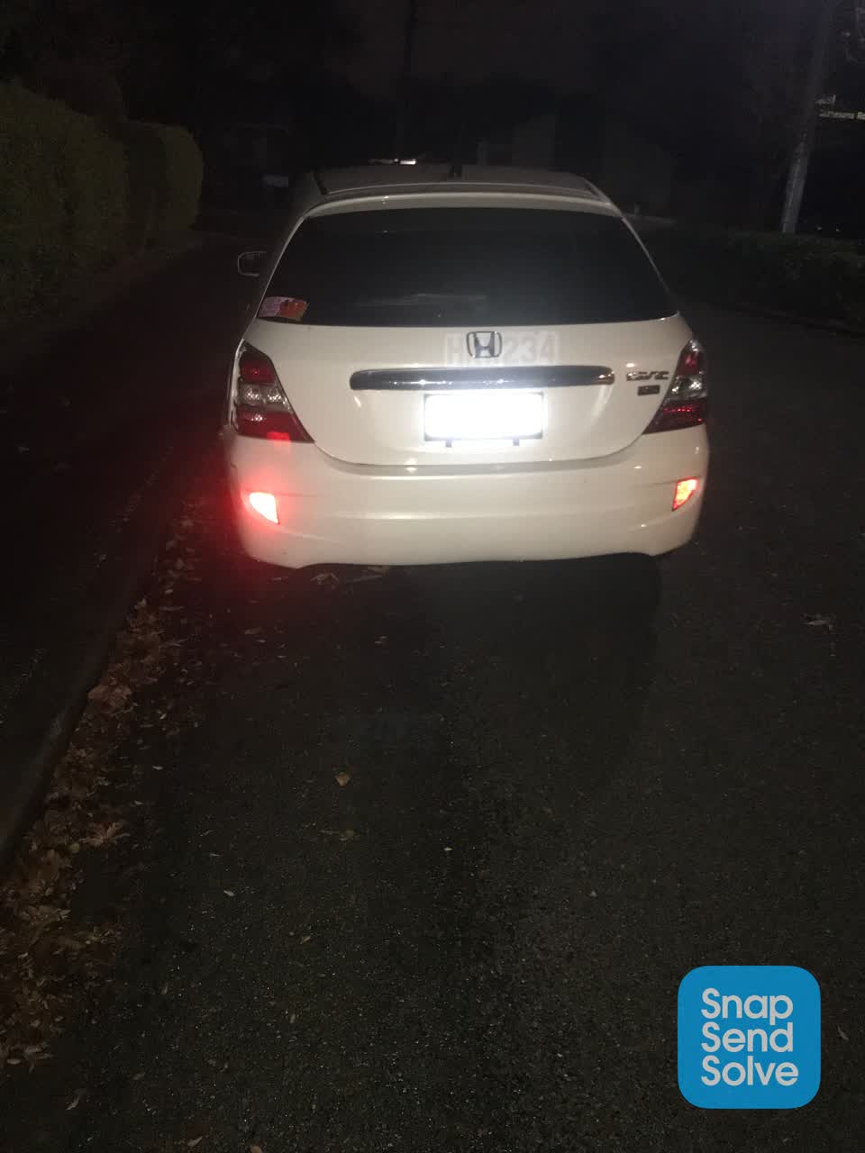 The photograph attached to this roading/streets report