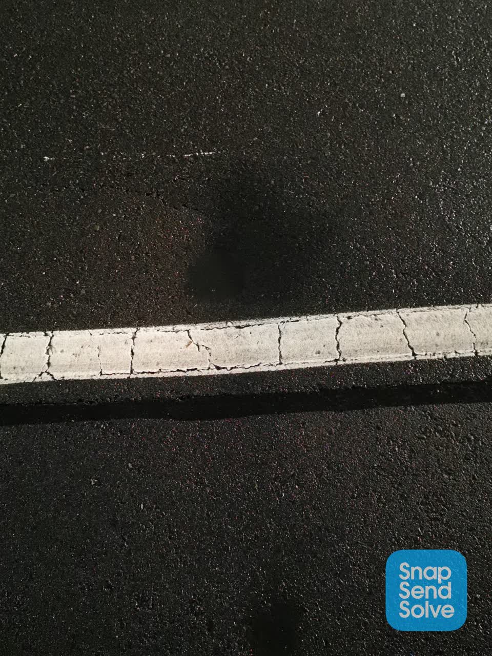 The photograph attached to this roading/streets report