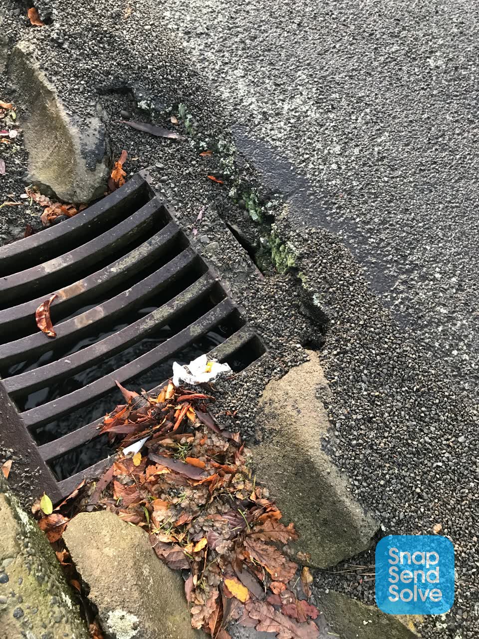 The photograph attached to this roading/streets report