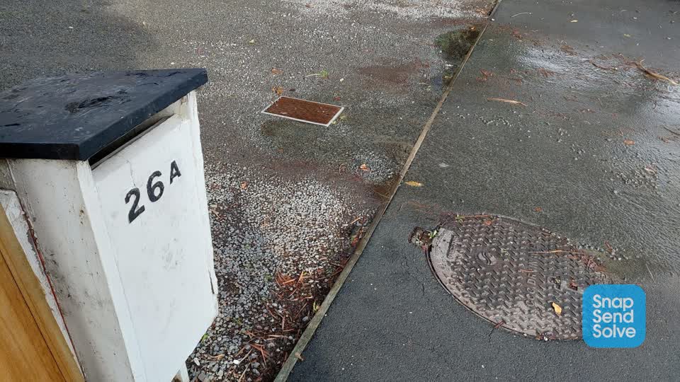 The photograph attached to this water leak report