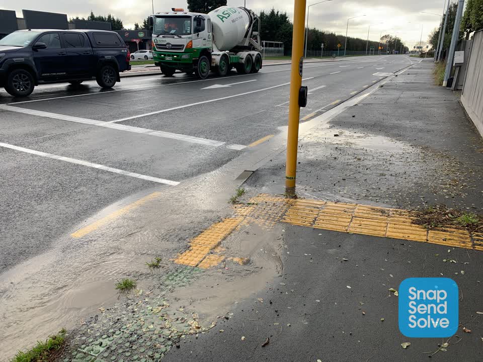 The photograph attached to this water leak report