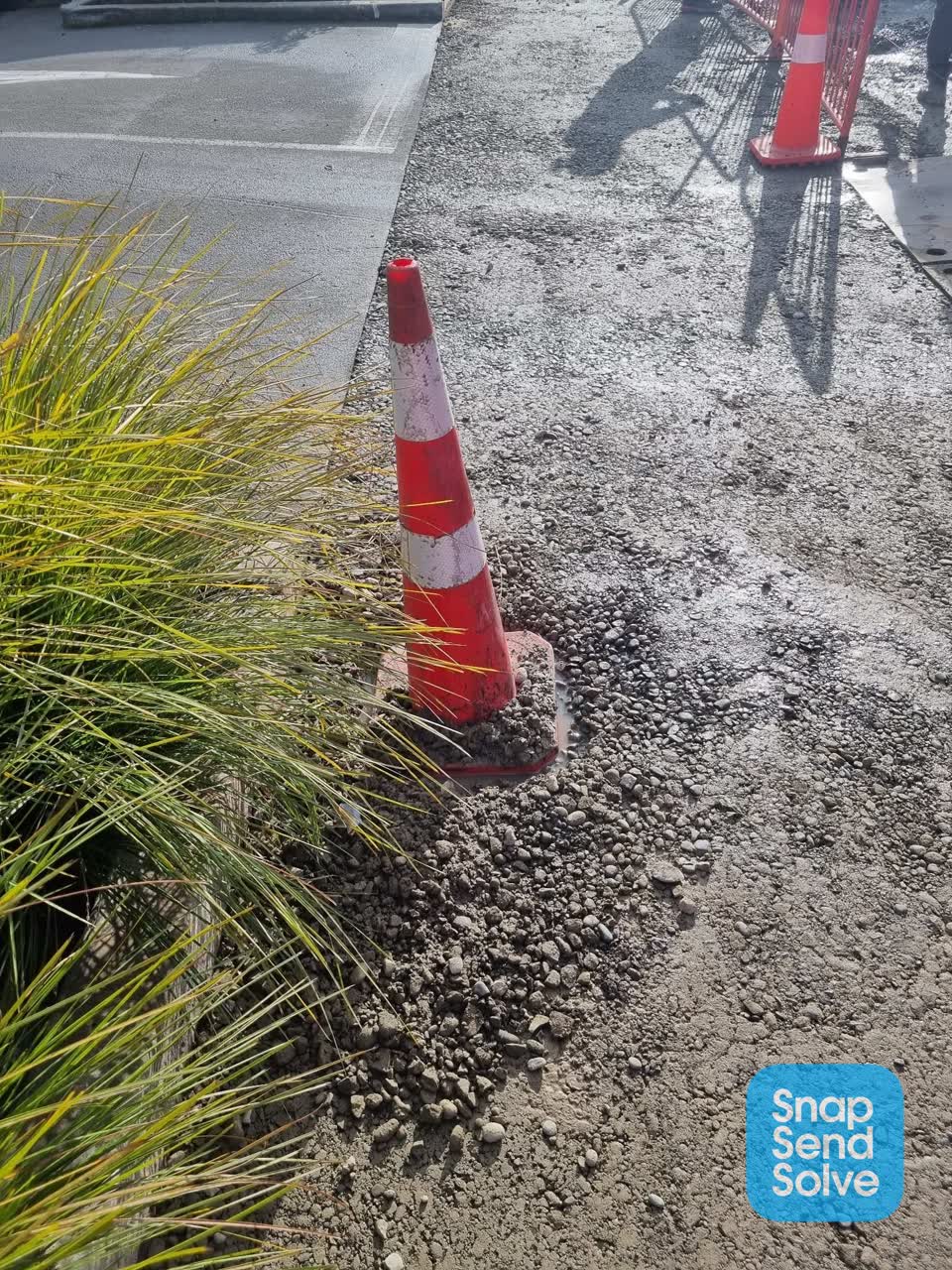 The photograph attached to this water leak report