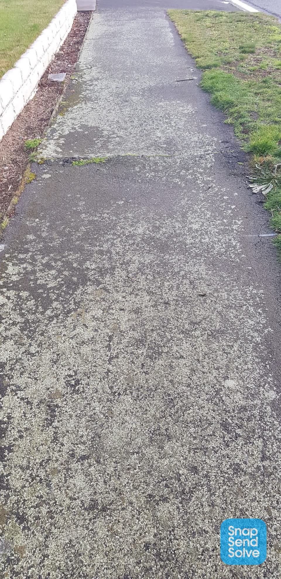 The photograph attached to this roading/streets report