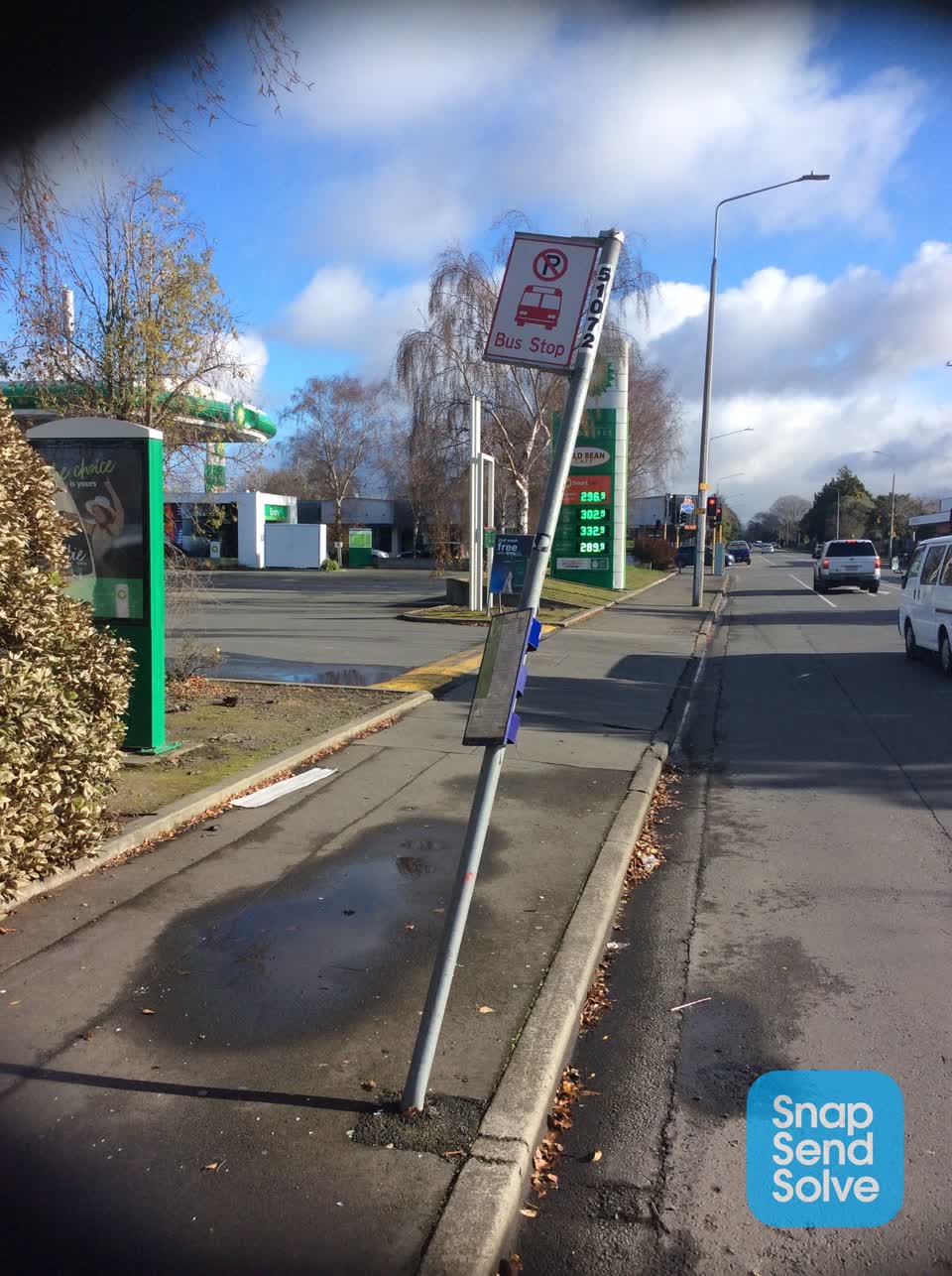 The photograph attached to this roading/streets report