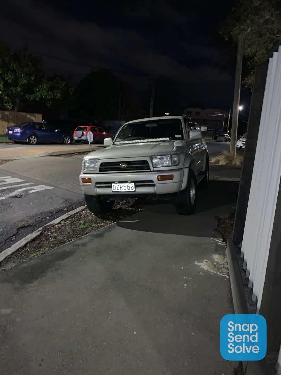 The photograph attached to this roading/streets report