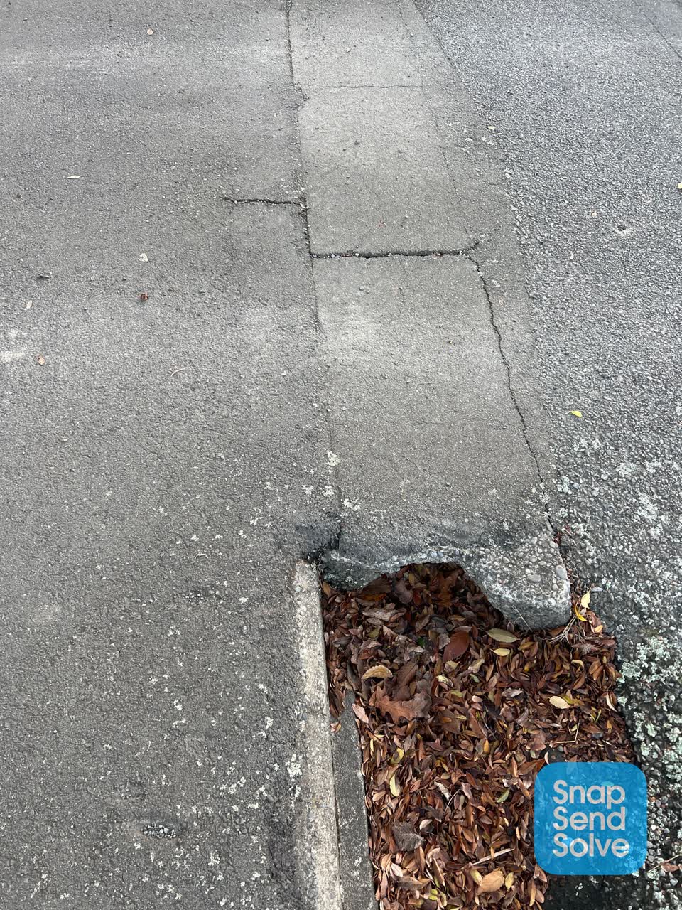 The photograph attached to this roading/streets report