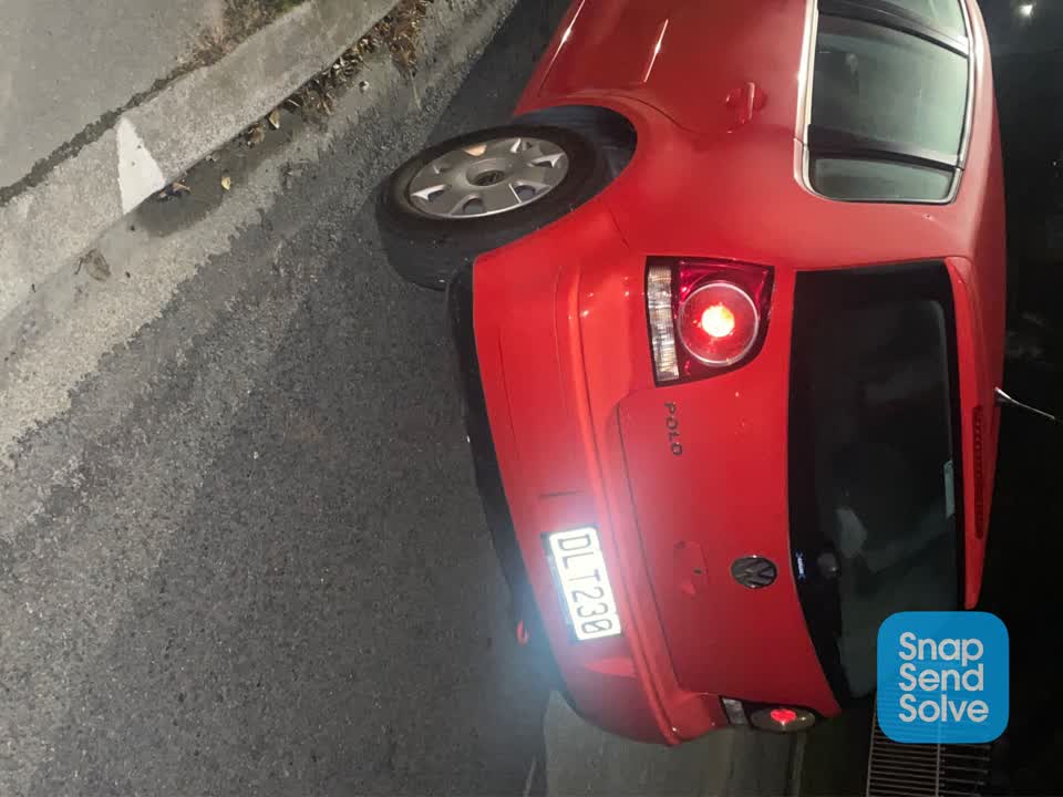 The photograph attached to this roading/streets report