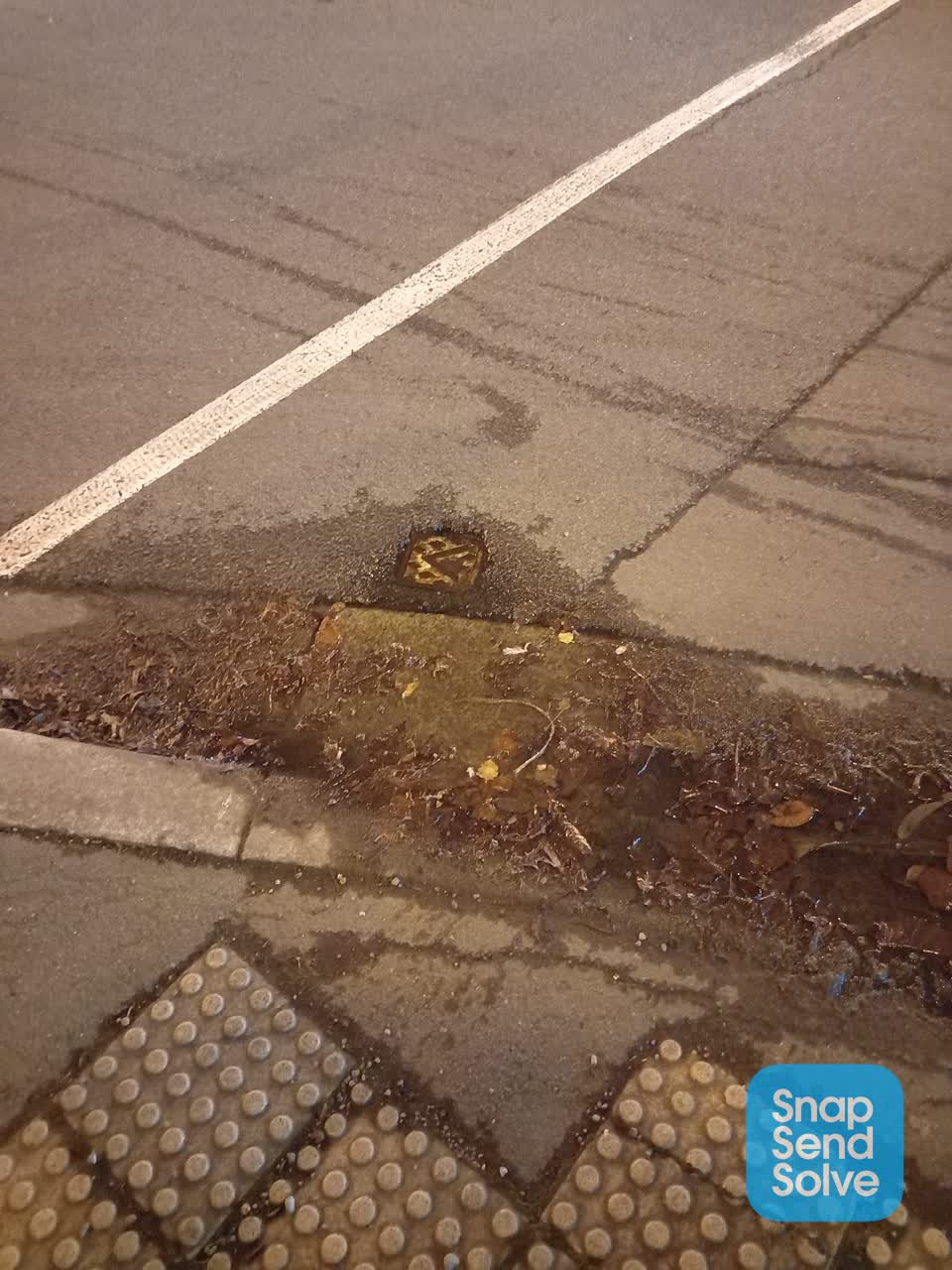 The photograph attached to this water leak report