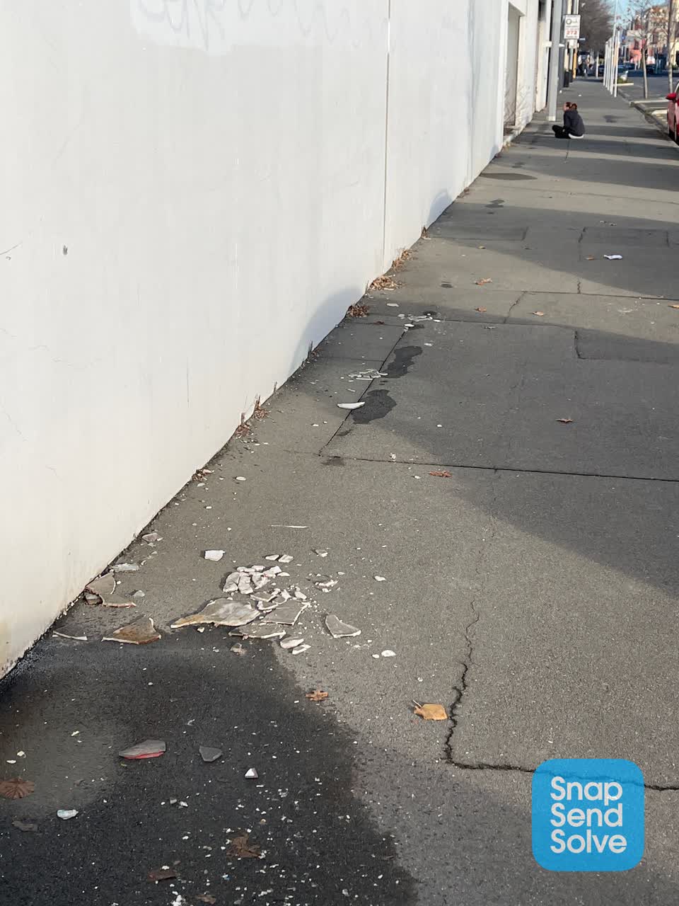The photograph attached to this roading/streets report