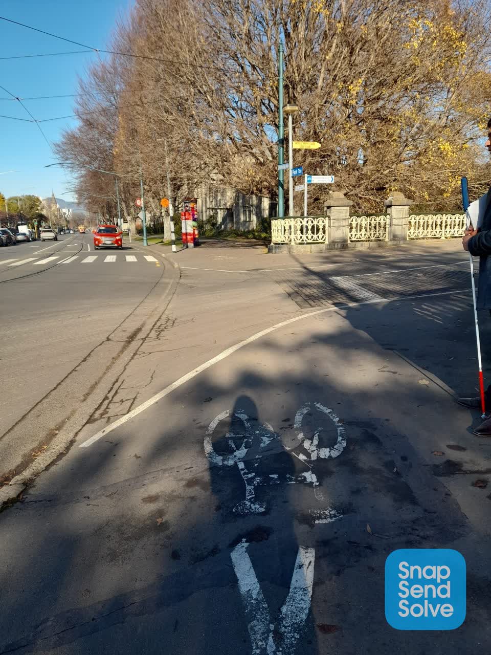 The photograph attached to this roading/streets report