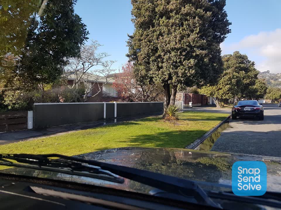 The photograph attached to this water leak report