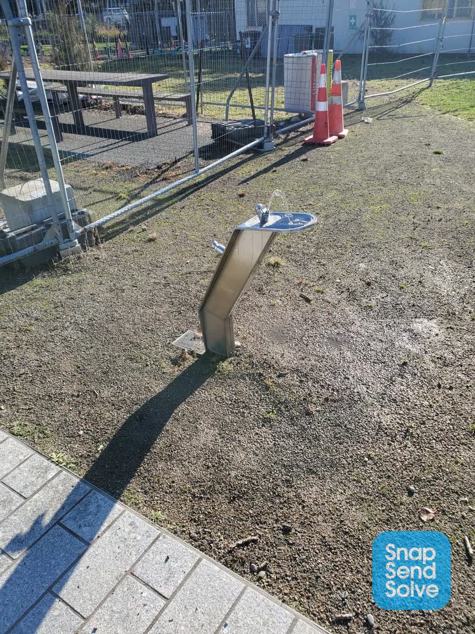 The photograph attached to this water leak report