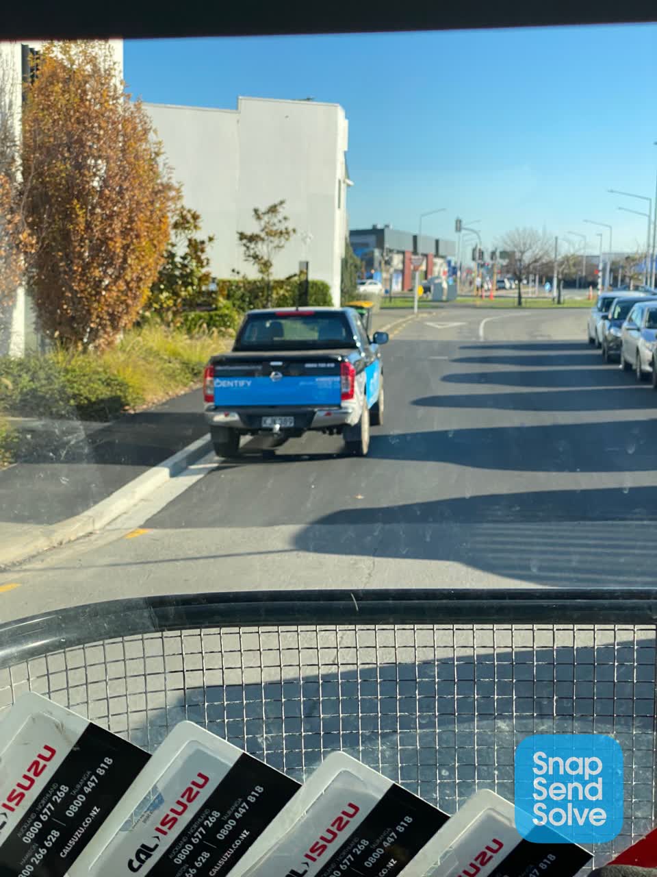 The photograph attached to this roading/streets report