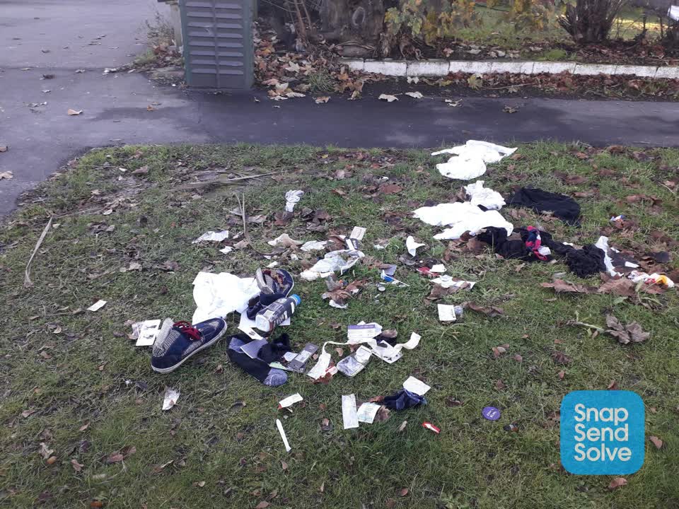 The photograph attached to this rubbish/recycling report