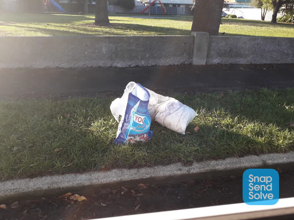 The photograph attached to this rubbish/recycling report