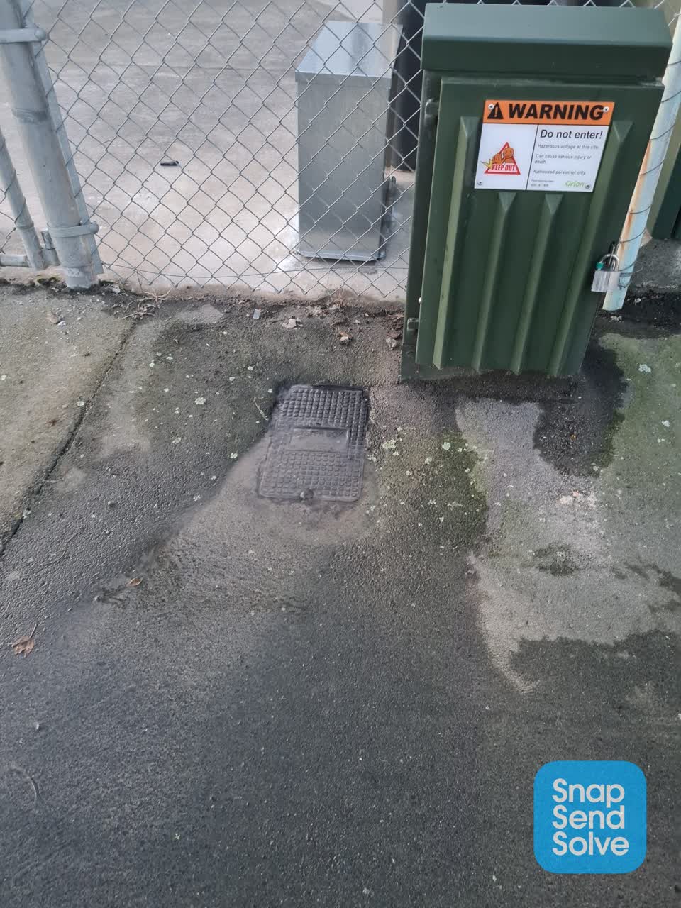 The photograph attached to this water leak report