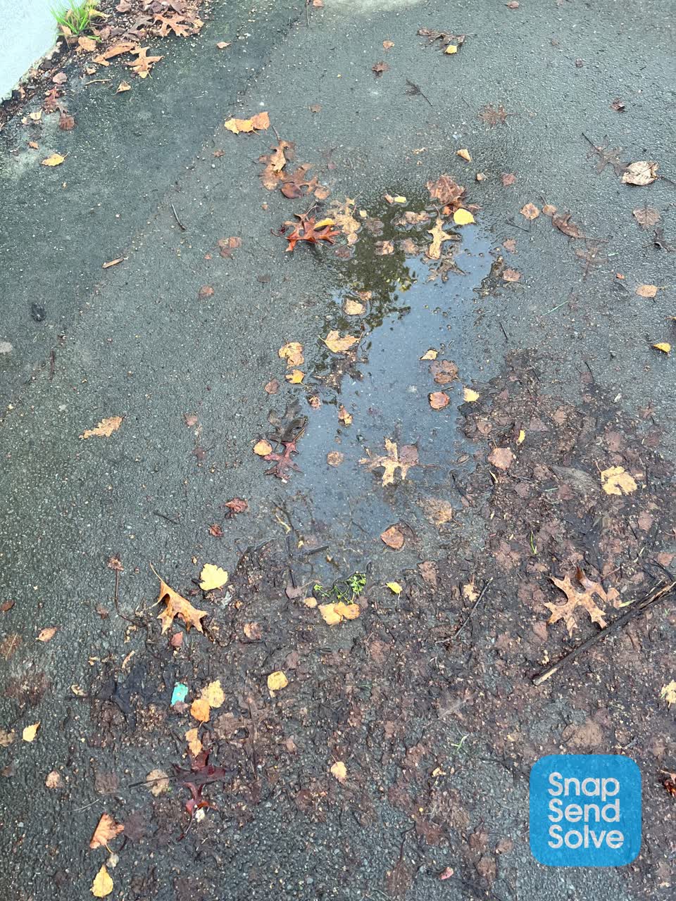 The photograph attached to this roading/streets report