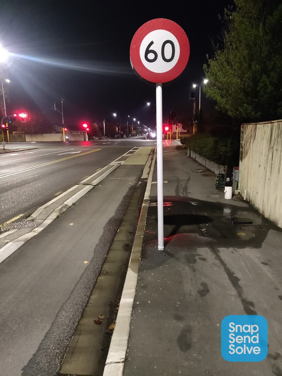 The photograph attached to this water leak report