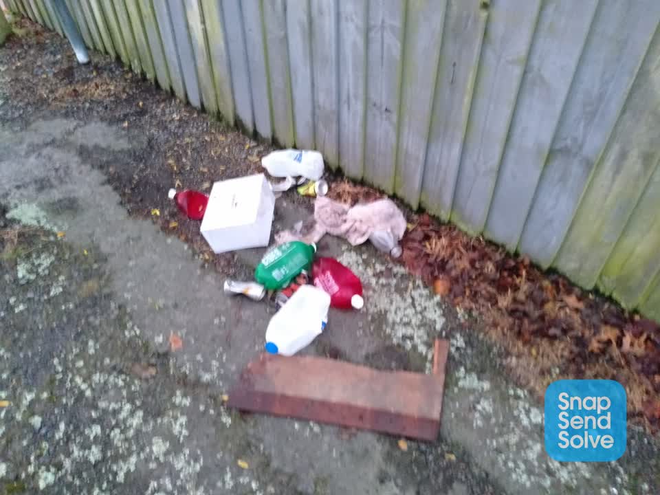 The photograph attached to this rubbish/recycling report