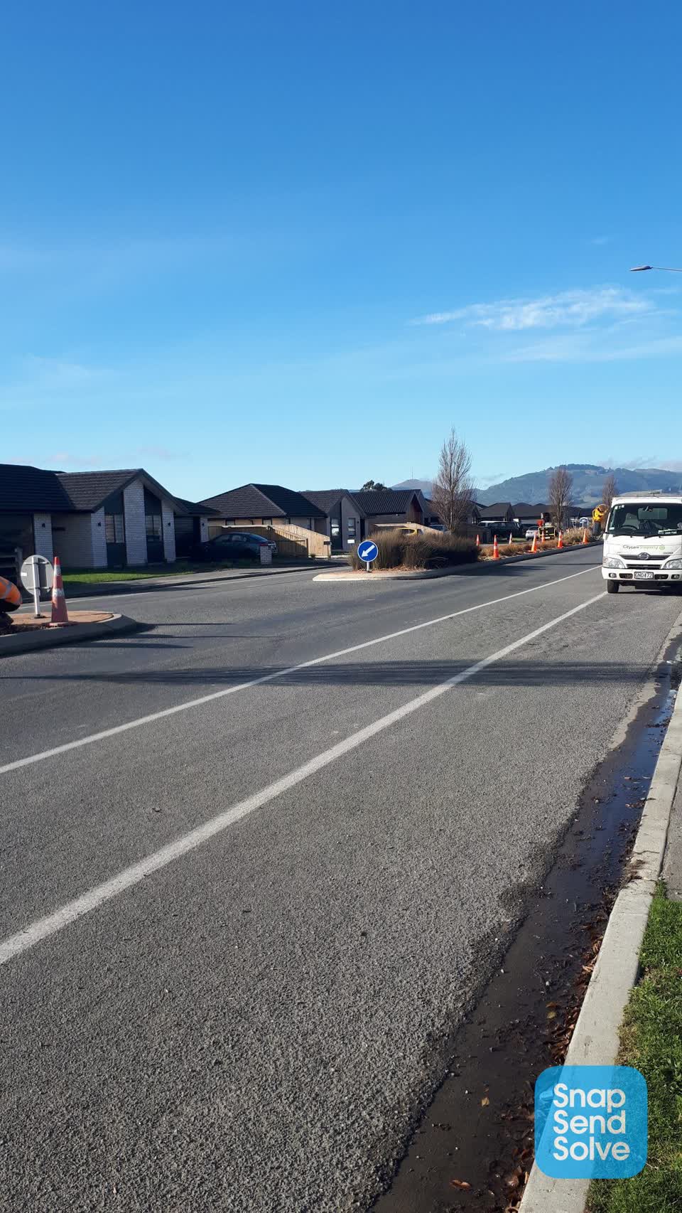 The photograph attached to this roading/streets report