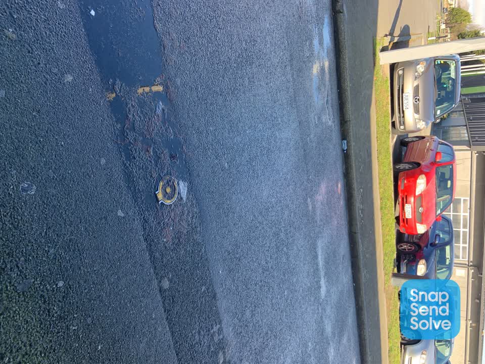 The photograph attached to this water leak report