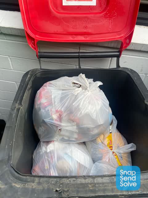 Rubbish/Recycling, a report photo