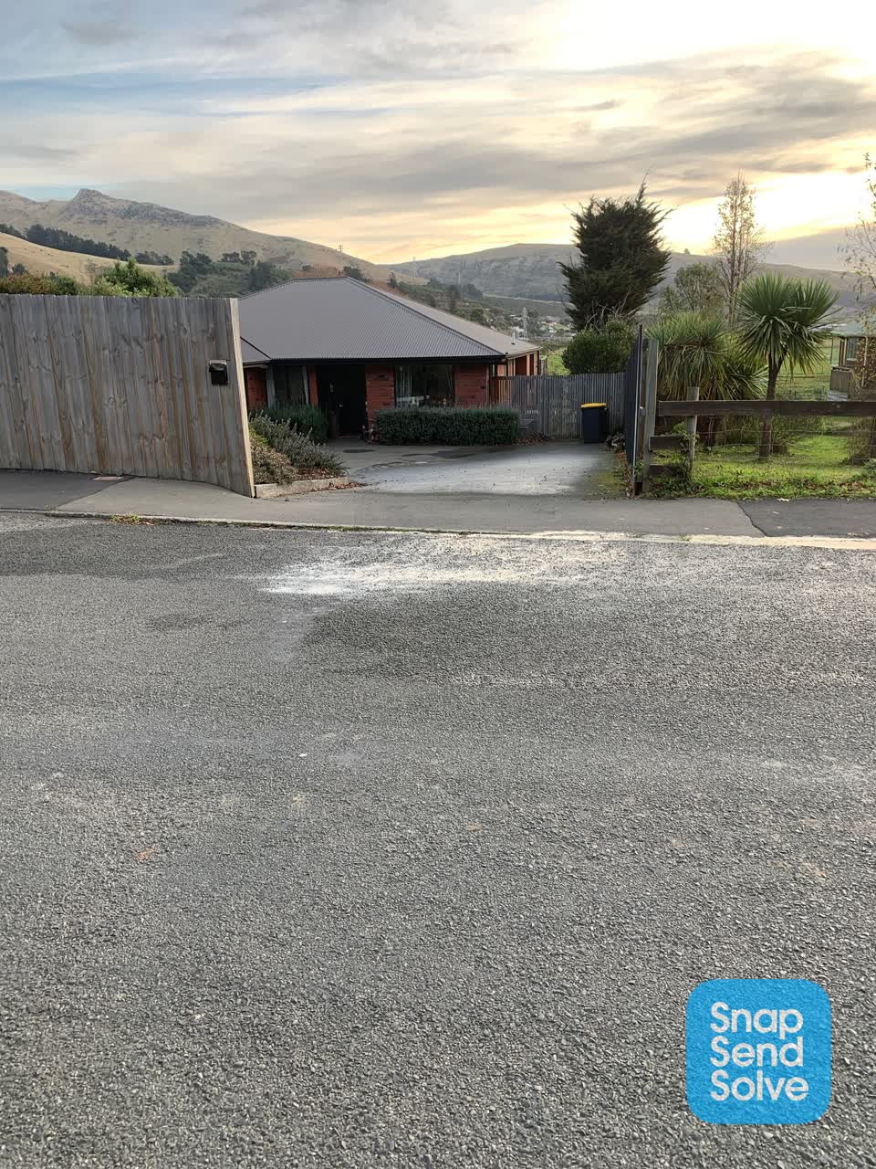 The photograph attached to this water leak report