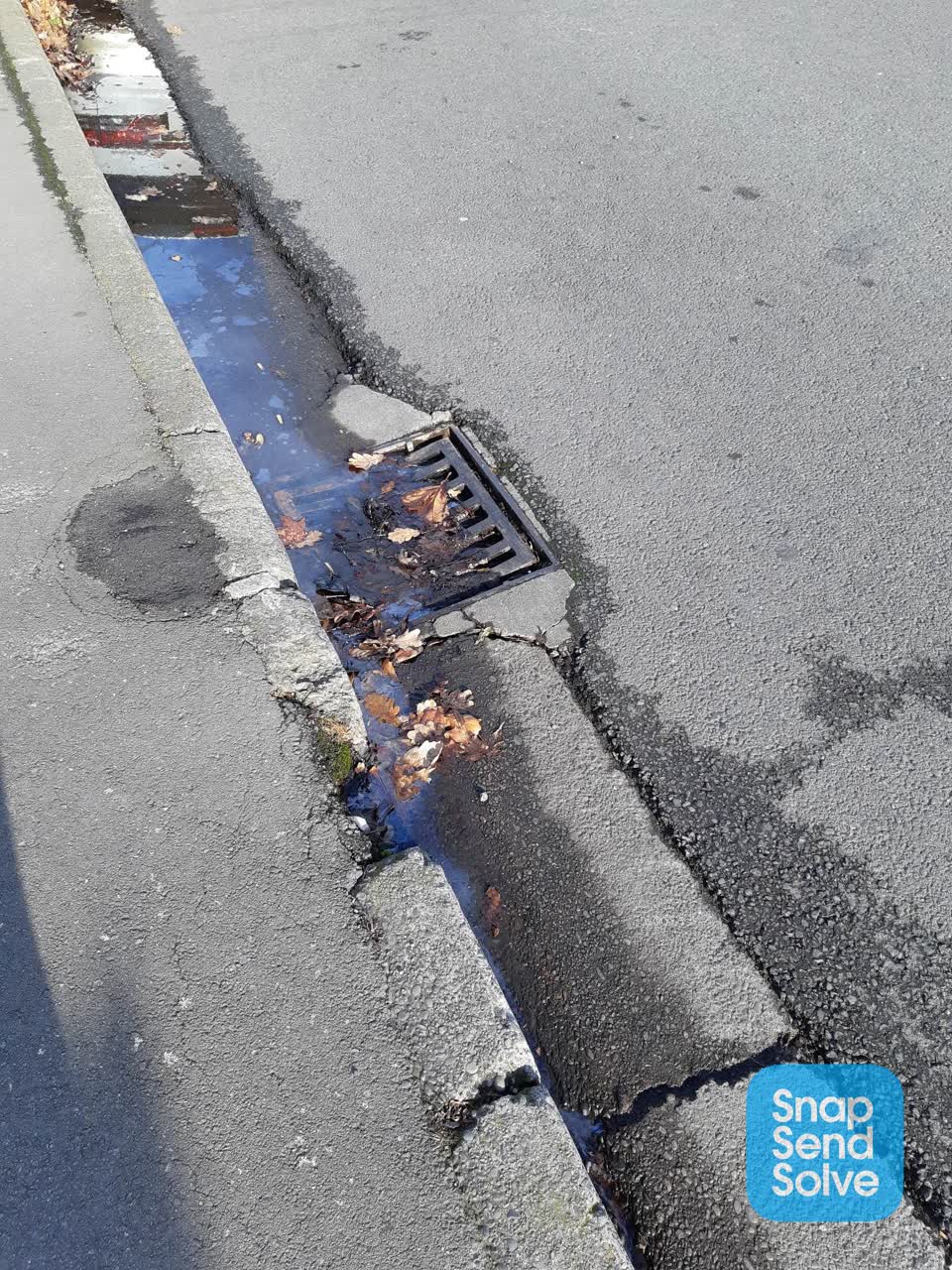 The photograph attached to this wastewater/stormwater report