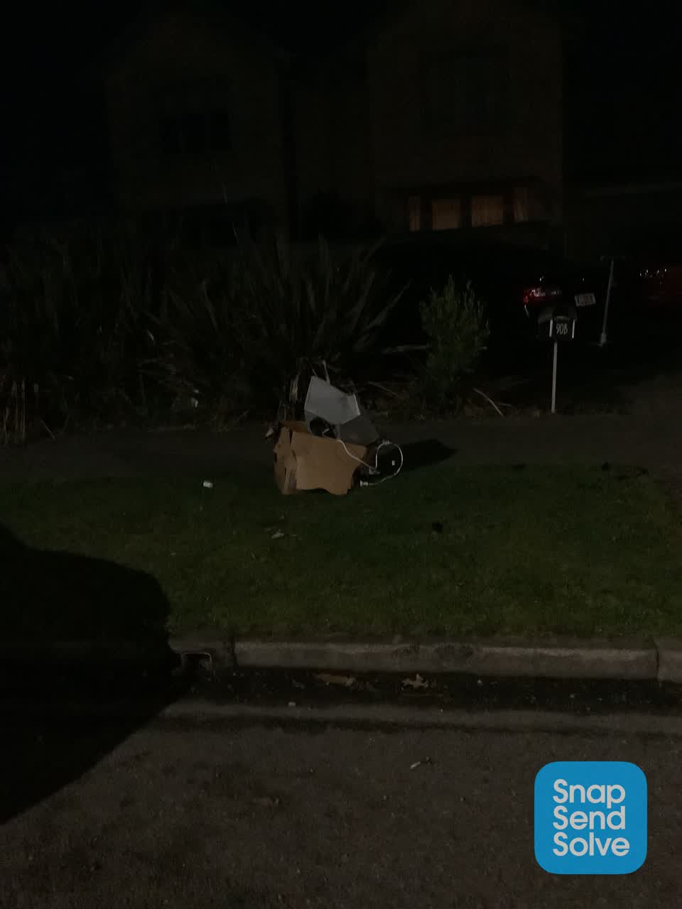 The photograph attached to this rubbish/recycling report