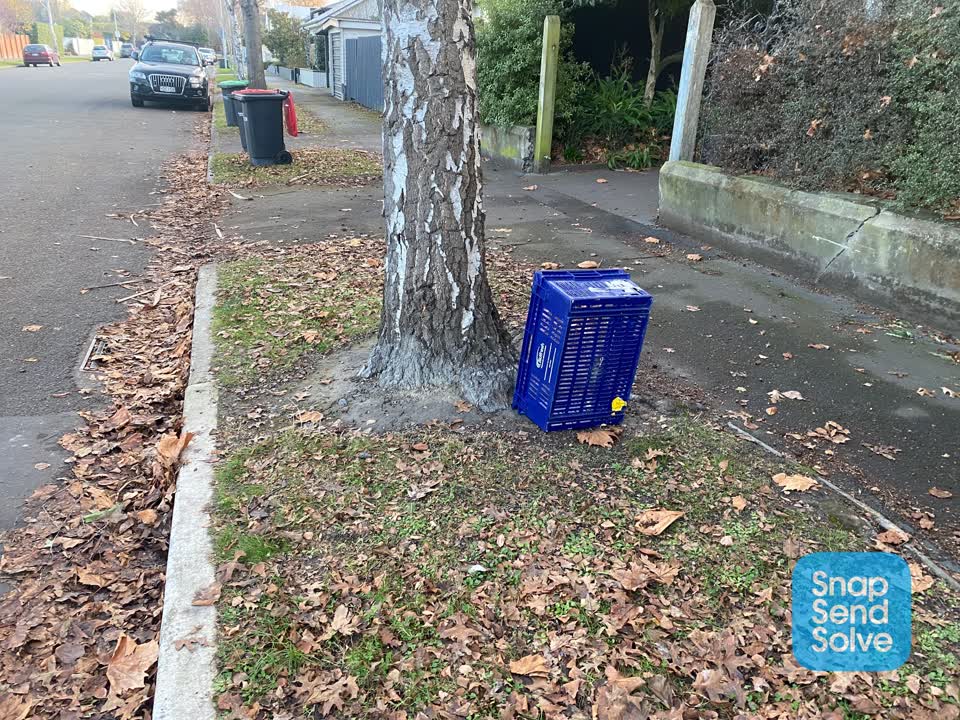 The photograph attached to this rubbish/recycling report