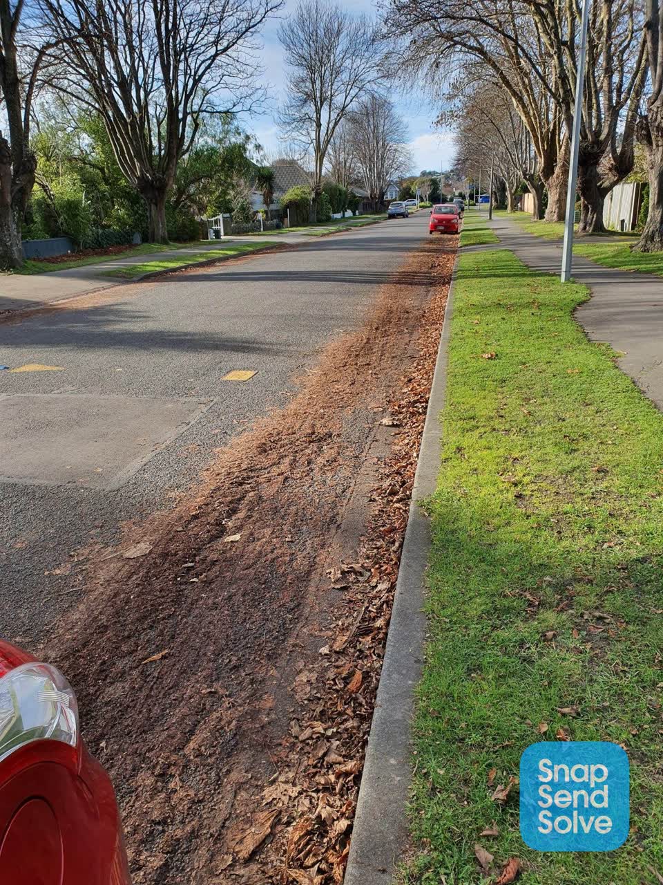 The photograph attached to this roading/streets report