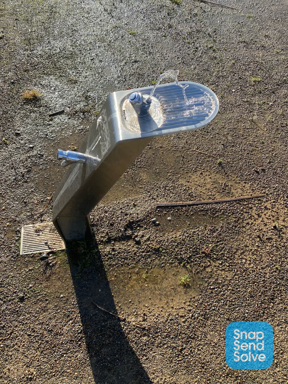 The photograph attached to this water leak report