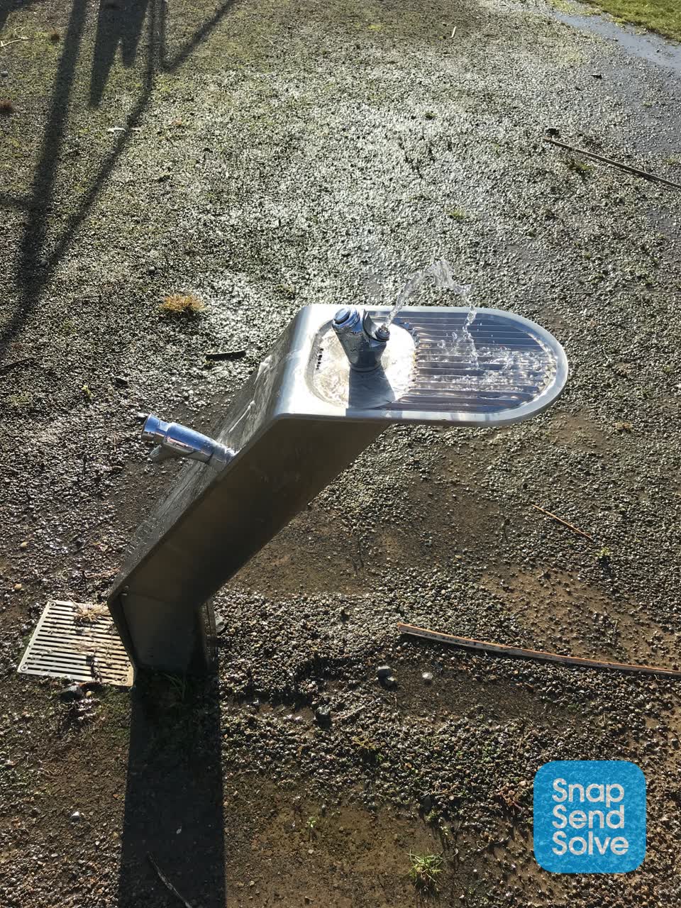The photograph attached to this water leak report