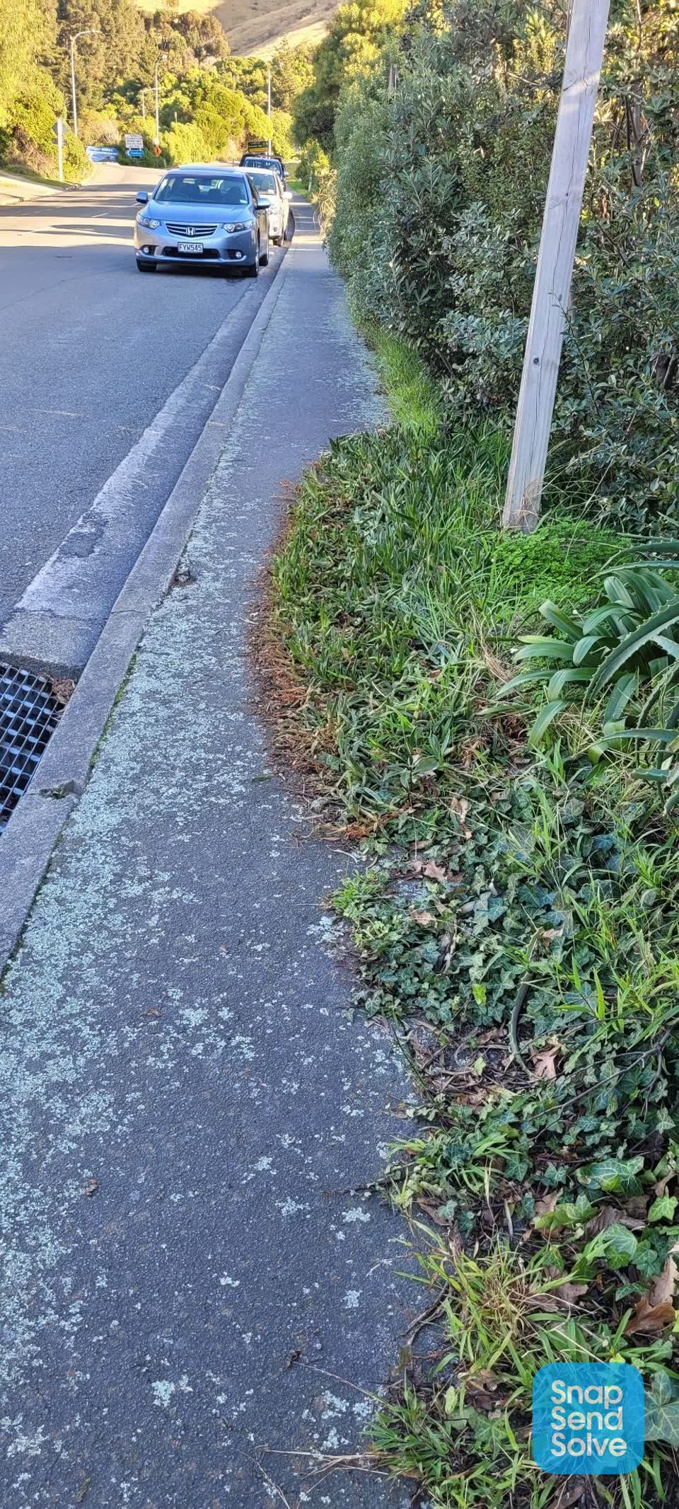 The photograph attached to this roading/streets report
