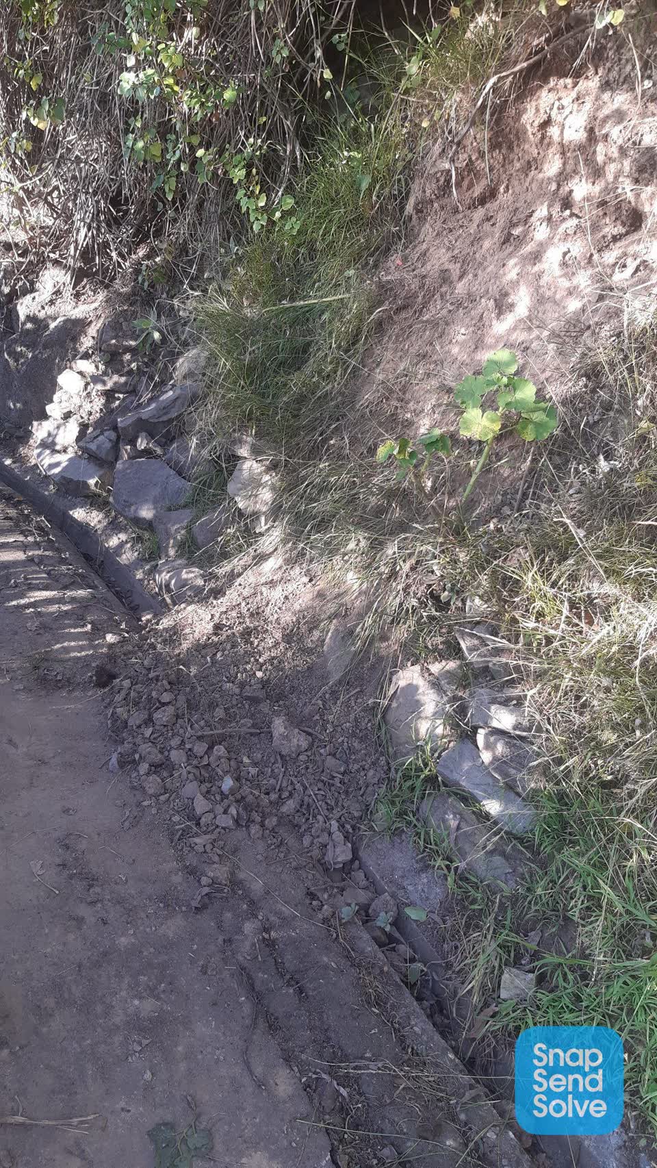 The photograph attached to this roading/streets report