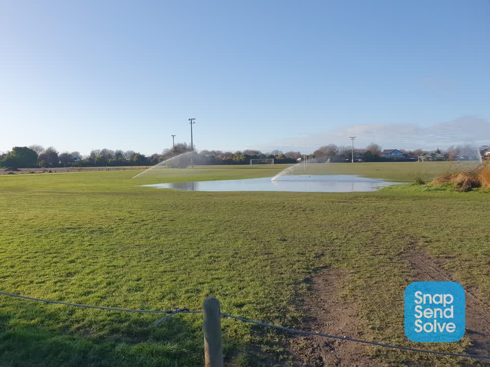 The photograph attached to this flooding report